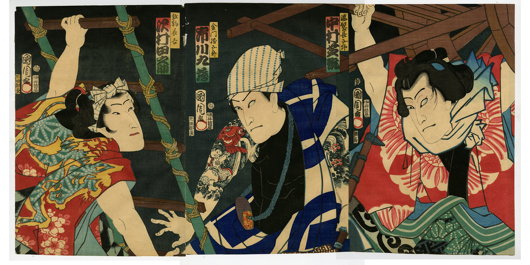 Kunichika - Yakusha-e - Ukiyo-e - Ukiyoe Gallery SHUKADO