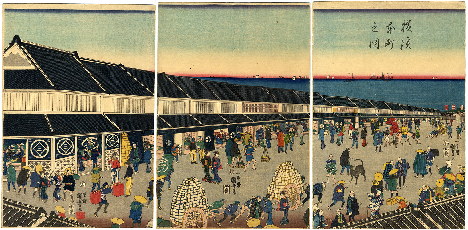 Kuniyoshi Honcho In Yokohama Ukiyo e Ukiyoe Gallery SHUKADO