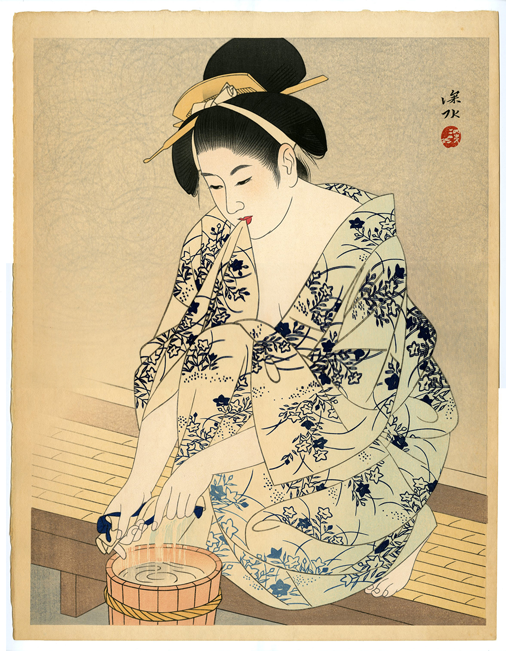 Ito Shinsui - A Woman after the Bath - Modern Prints - Ukiyoe
