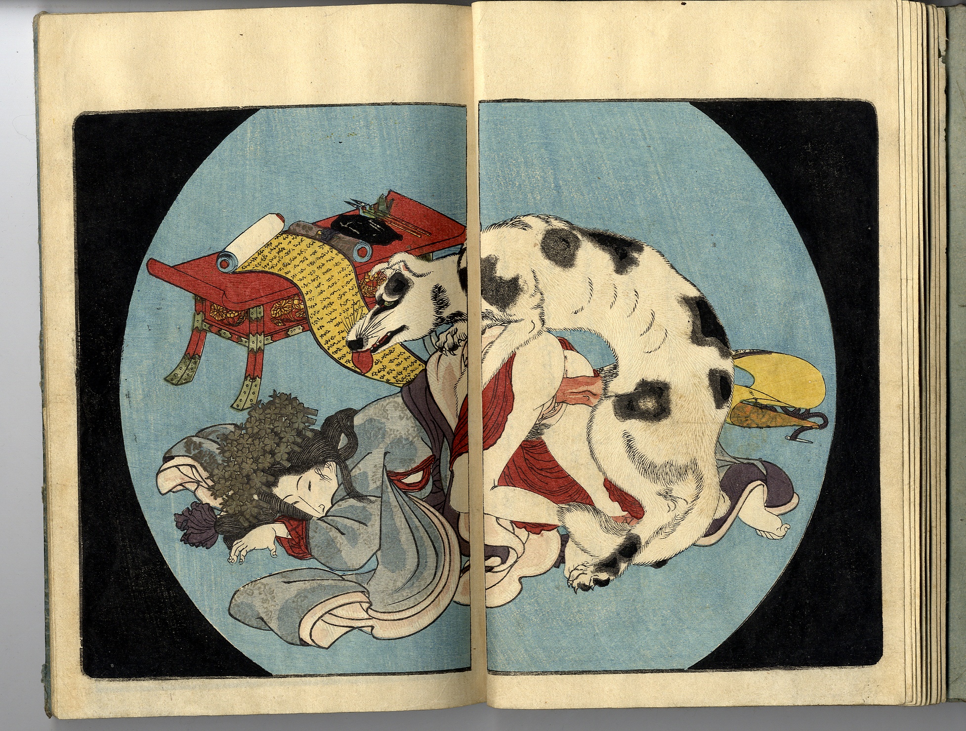 Toyokuni III (Kunisada) - Koi no Yatsu Fuji (Set of Three
