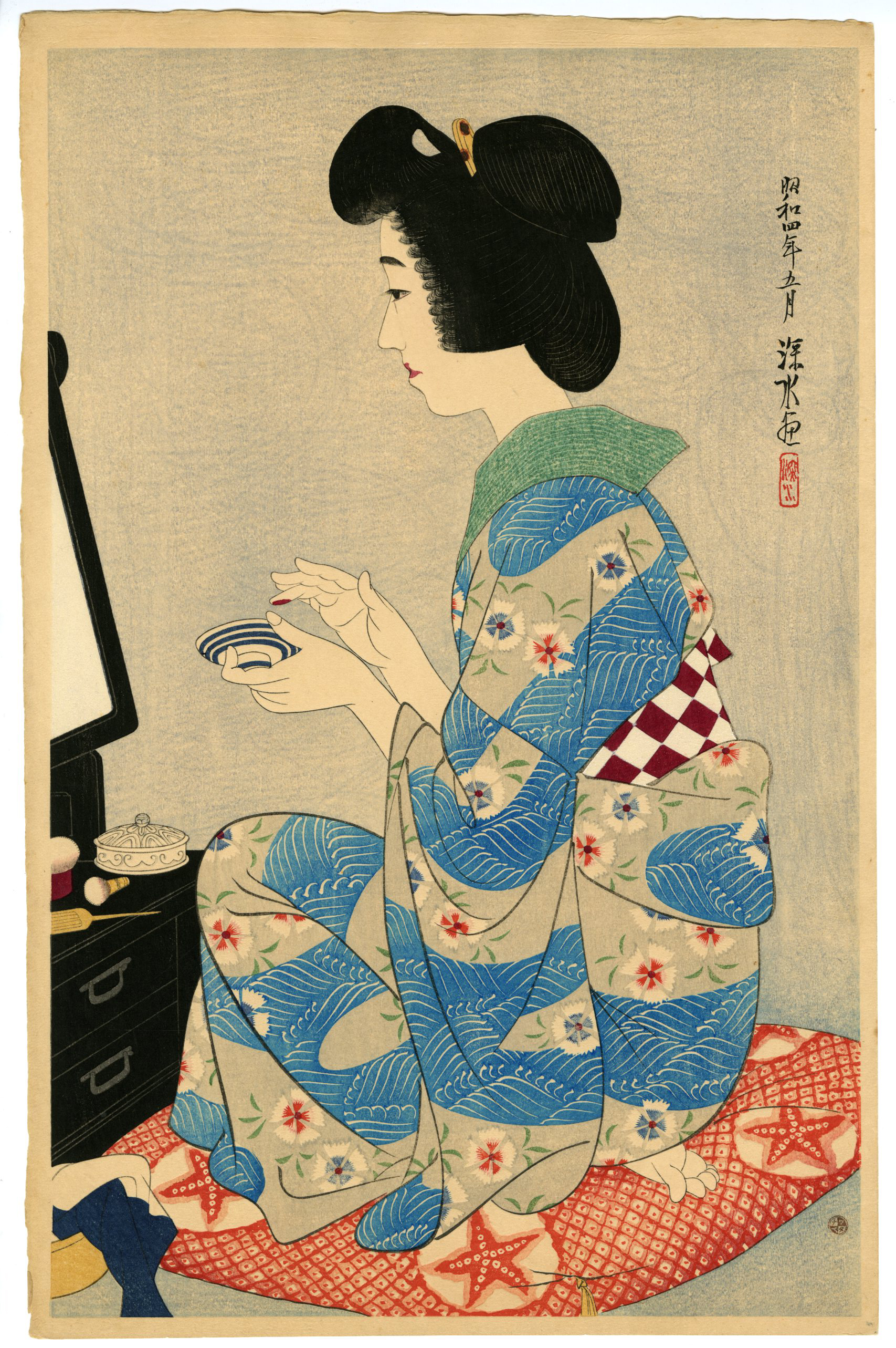 Ito Shinsui - The First Series of the Modern Beauties, Lipstick - Modern Pr...